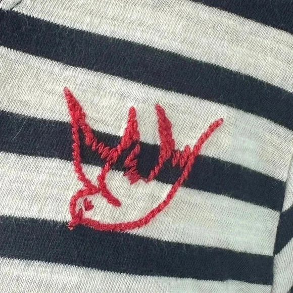 CAbi Aviation Tee 2022 - Blue White Striped Size S - Picture 7 of 9